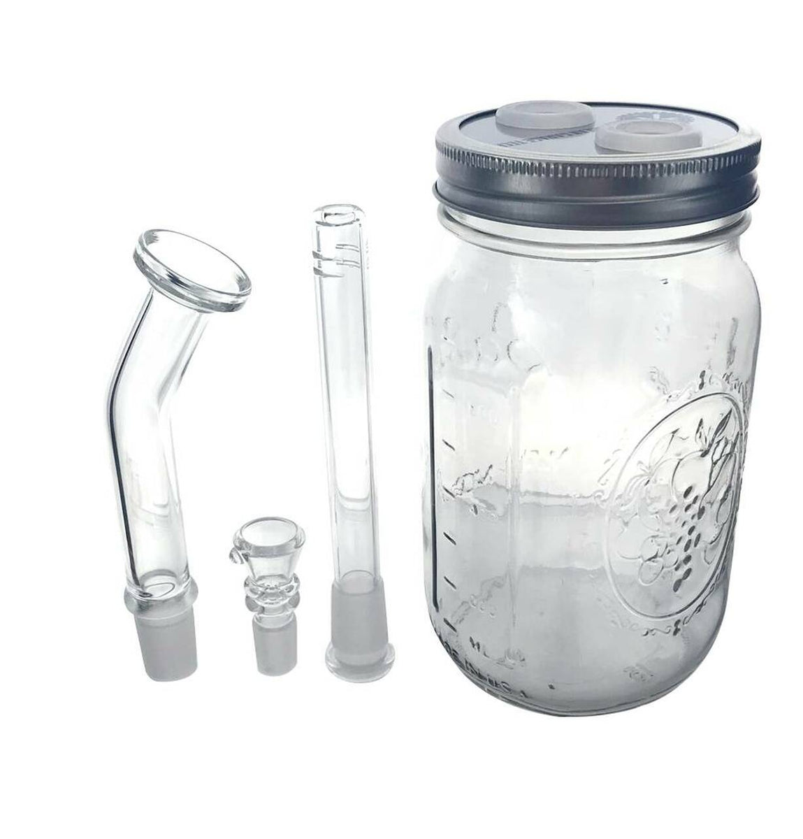 Mason Jar Bong Kit/How to make a mason jar bong – Bottle2Bong