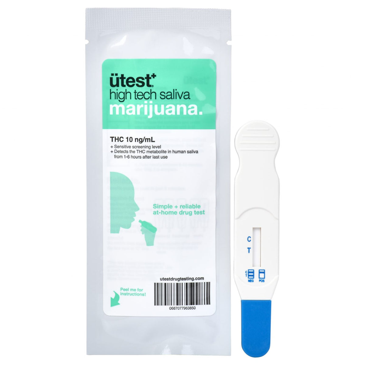 UTest THC Saliva Test 10ng/mL Hemp Haven
