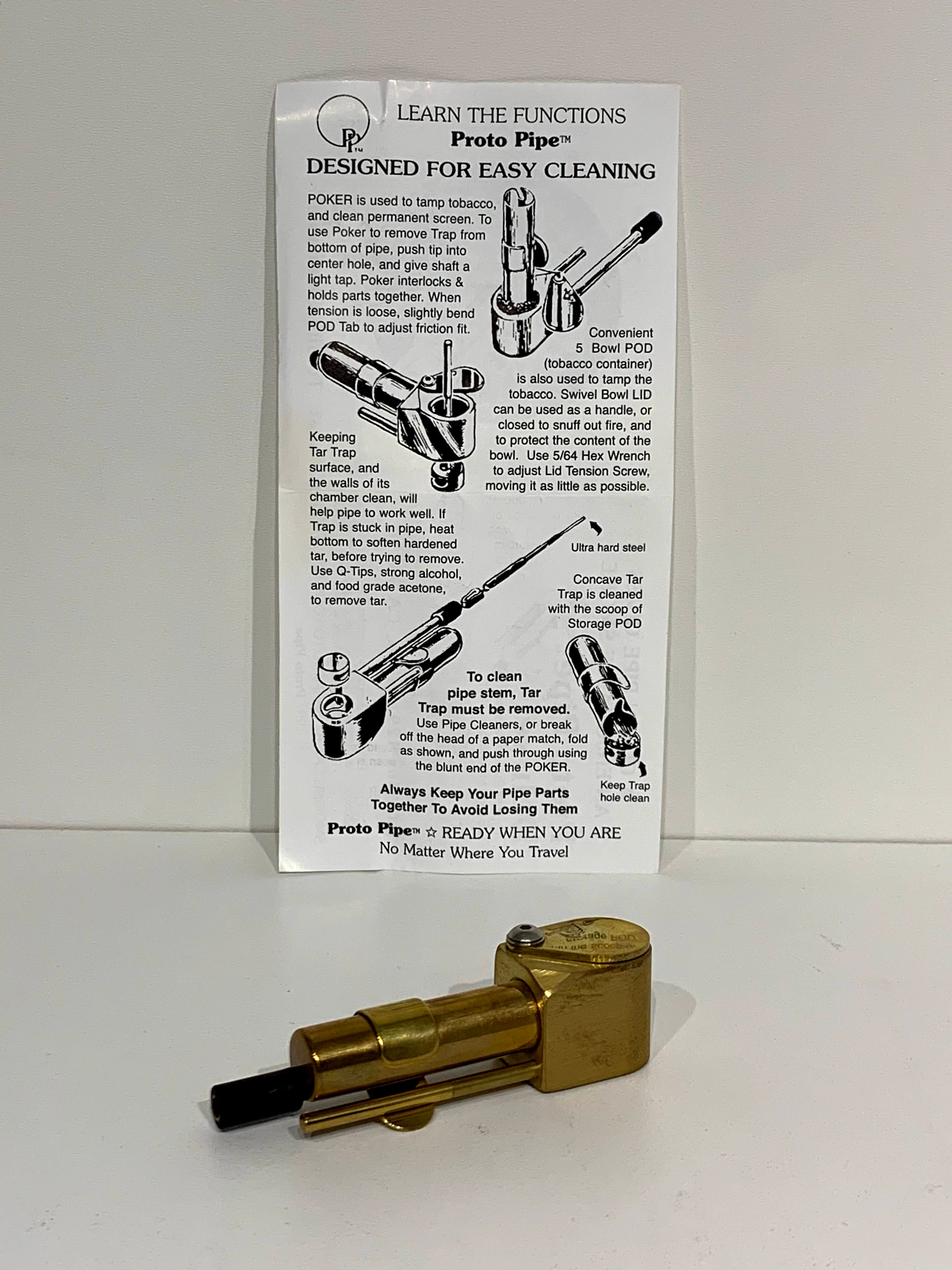 Proto Pipe Classic 3-Inch Brass Hand Pipe